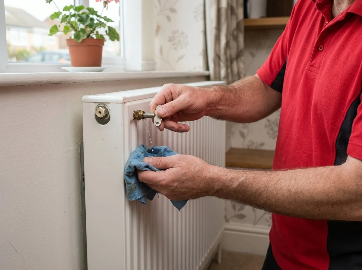 Richmond Plumbers 247 engineer working on central heating in Richmond
